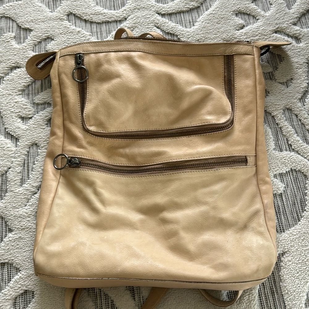 Free People Leather Backpack Purse